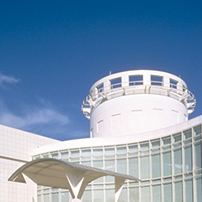 A large round building
