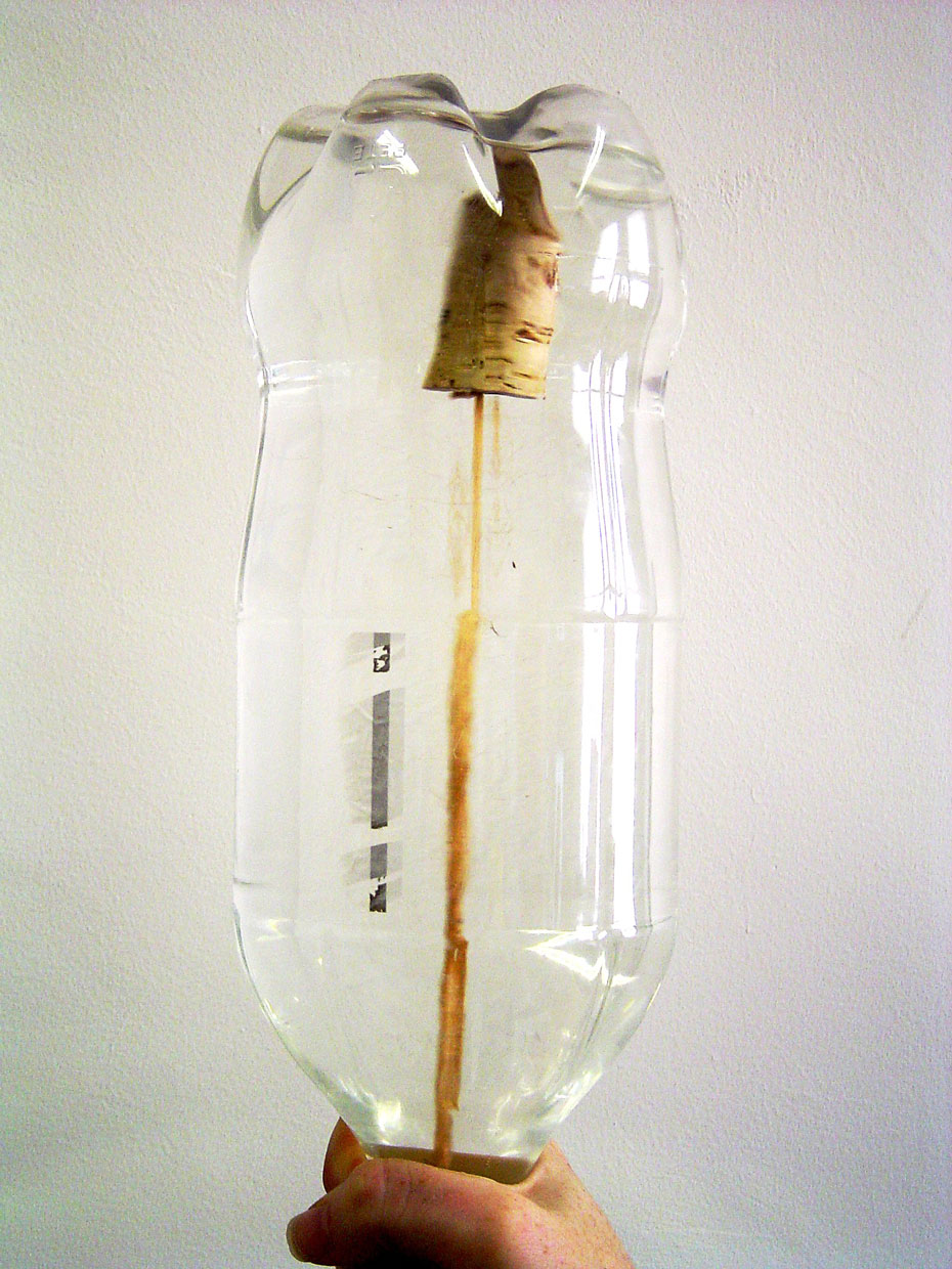bottle accelerometer cork down upside water plastic string filled pet steam way science questacon bottom drink acceleration ahead goes which