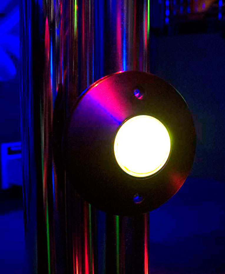 The user's eyes must detect each Batak light, then their brain must ‘see’, process and respond to each light by physically controlling their hands to reach out and tap the light. A illuminated button mounted on a stainless steel vertical pole