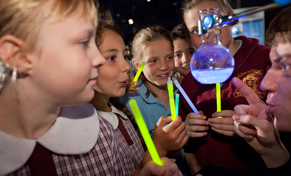 a group of school children
