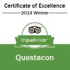 TripAdvisor Certificate of Excellence 2014 winner graphic naming Questacon.