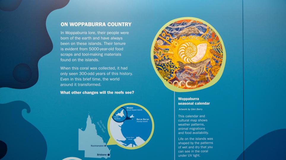 Coral Core exhibition graphic