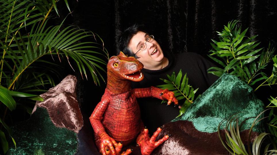 Dinosaur puppet show
